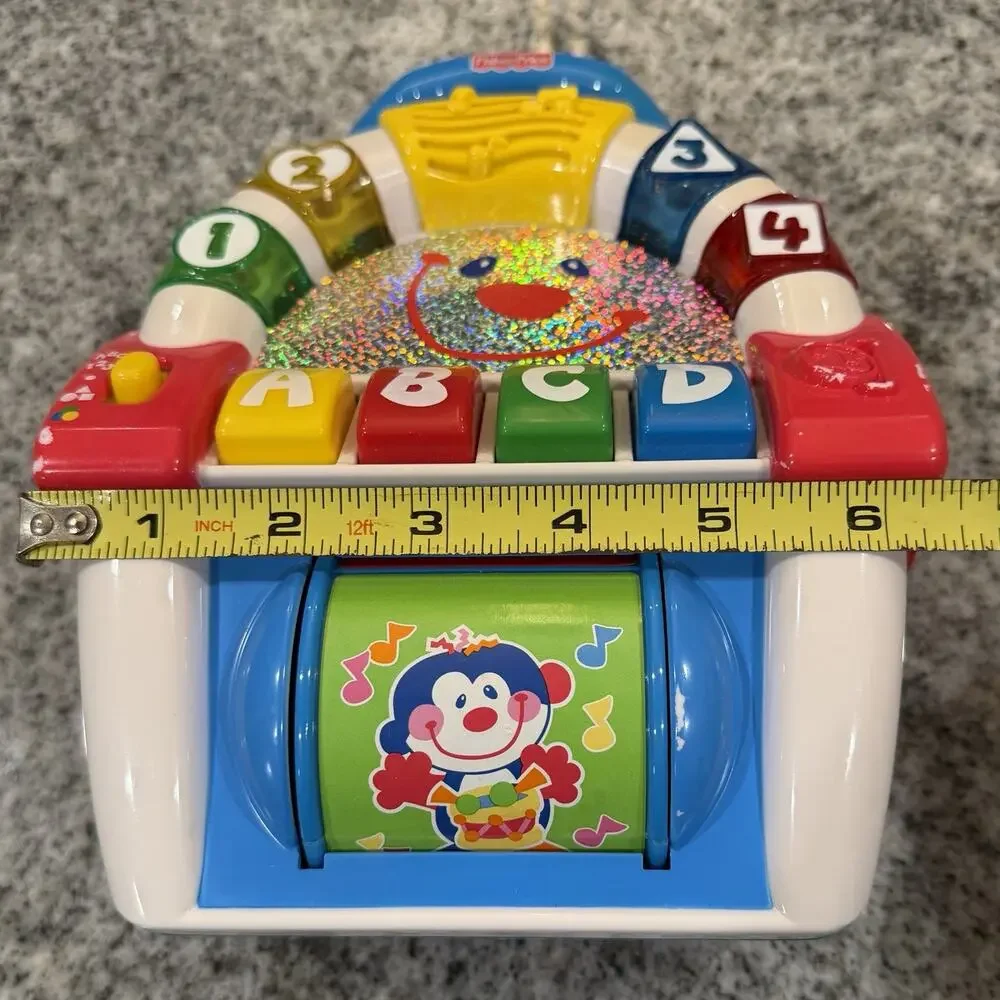 VINTAGE-2000 Fisher Price Baby Jivin Jukebox Smartronics Sounds Lights Toy-Works